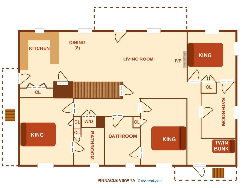 Pinnacle View 7A พิเจนฟอร์จ ภายนอก รูปภาพ